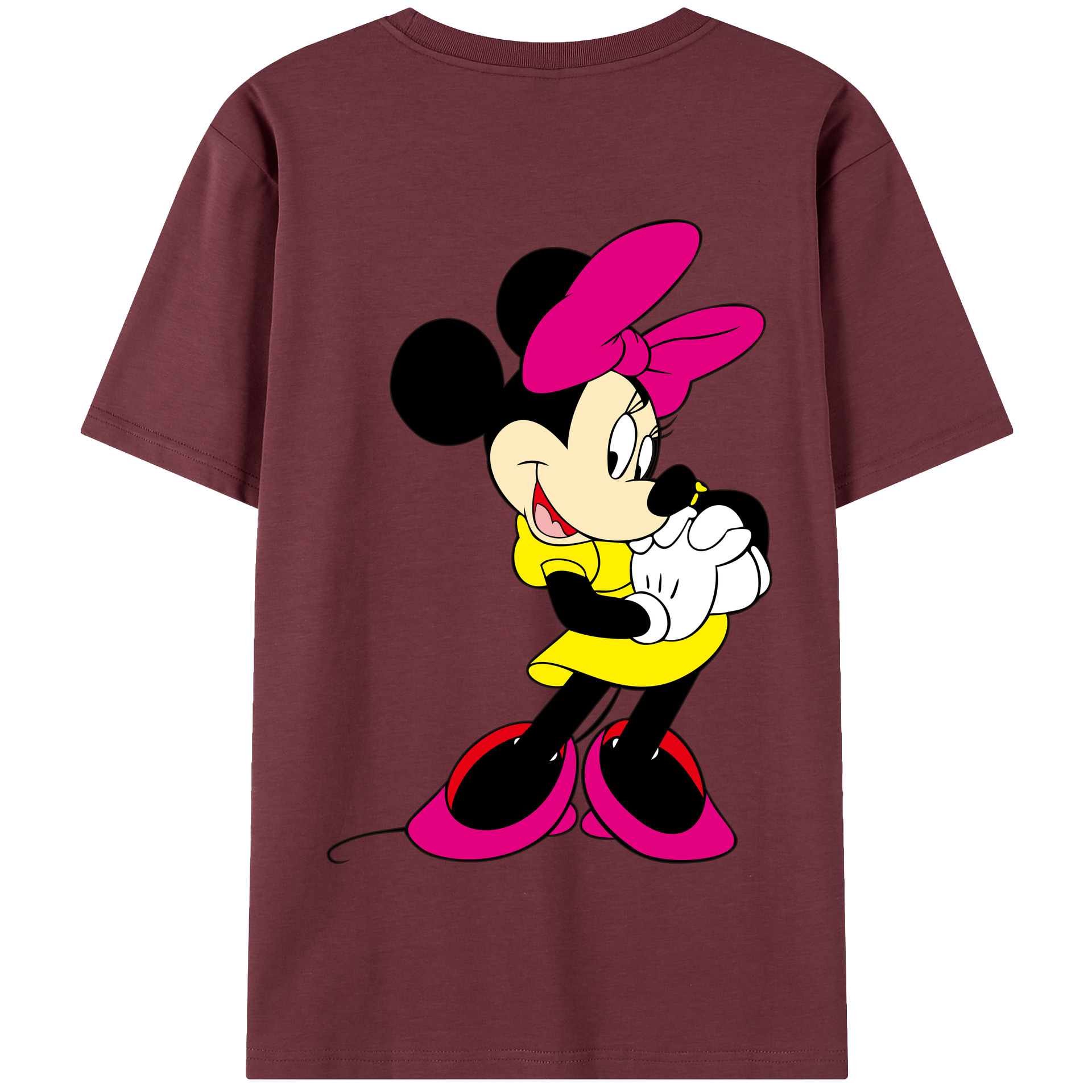 （画像用） ミッキーマウス Mickey Mouse 綿100％半袖Tシャツ（背面プリント）
